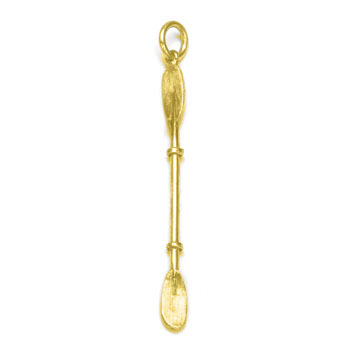 Kayak Paddle Charm in 10K Gold